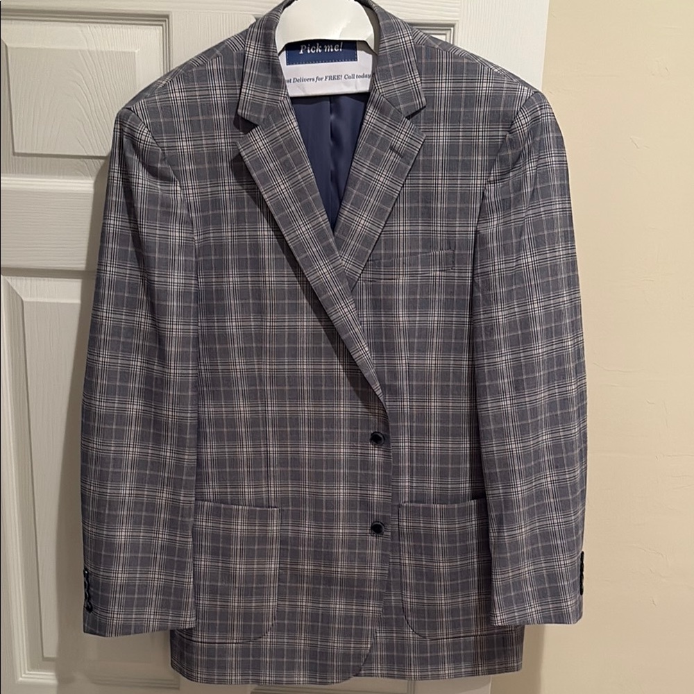 Renoir Sport Coat with Classic Plaid Design